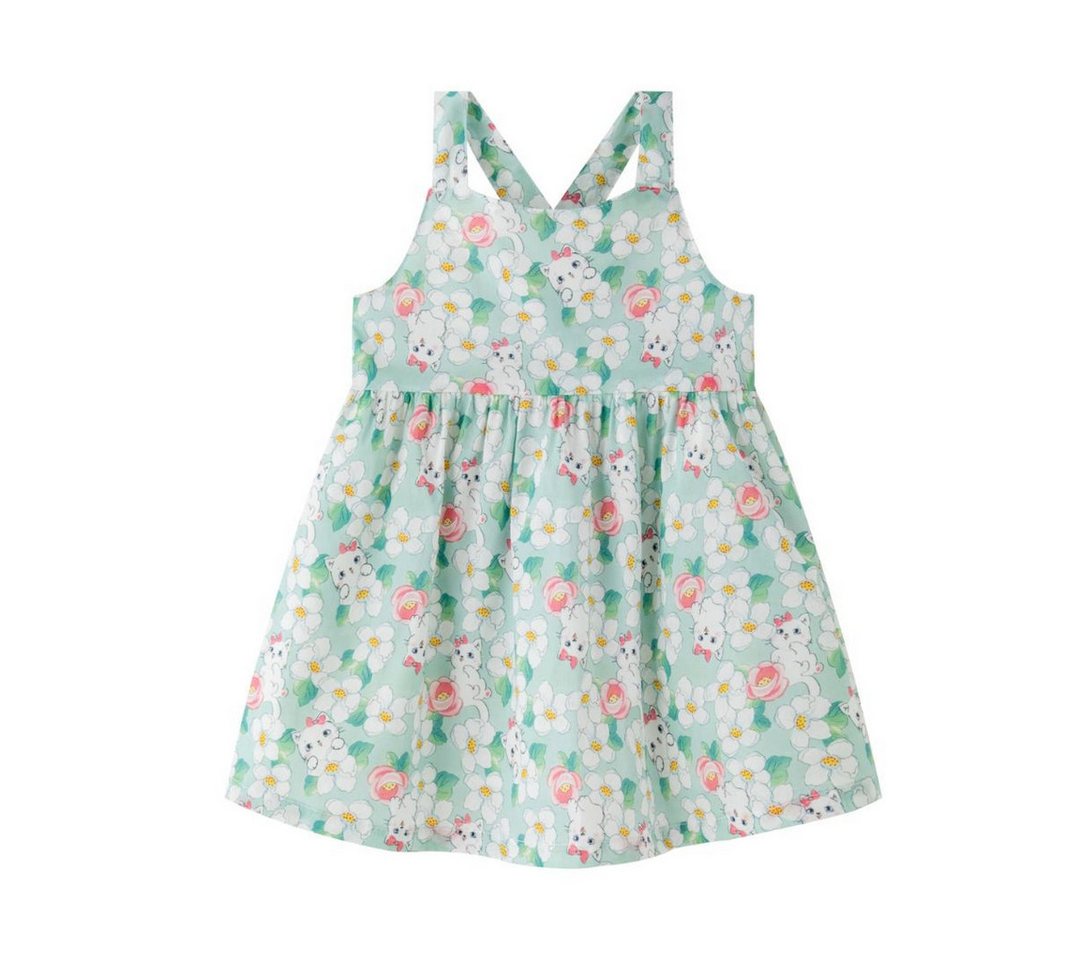 suebidou Midikleid Mädchenkleid Sommerkleid mit Kätzchen-Blumen Muster Baby Kleinkind von suebidou