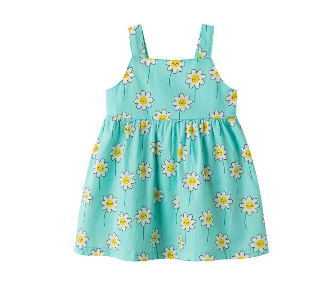 suebidou Midikleid Mädchenkleid mit Gänseblümchenmuster Sommerkleid Baby/Kleinkind Allover Muster von suebidou