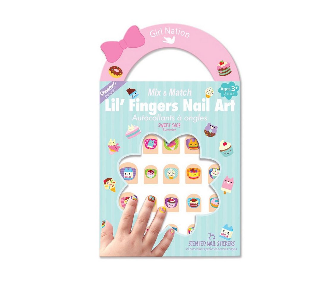 suebidou Nagellack Nagelaufkleber Lil' Fingers Nail Art Aufkleber mit süßen Motiven, nachhaltig, kreativ von suebidou