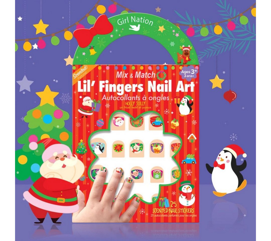 suebidou Nagellack Nagelaufkleber Lil' Fingers Nail Art Aufkleber mit süßen Motiven, nachhaltig, kreativ von suebidou