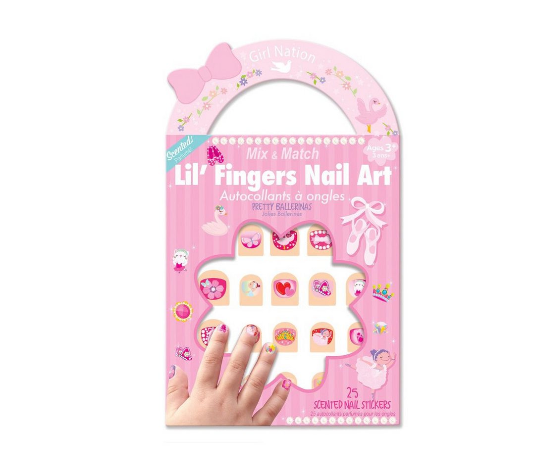 suebidou Nagellack Nagelaufkleber Lil' Fingers Nail Art Aufkleber mit süßen Motiven, nachhaltig, kreativ von suebidou