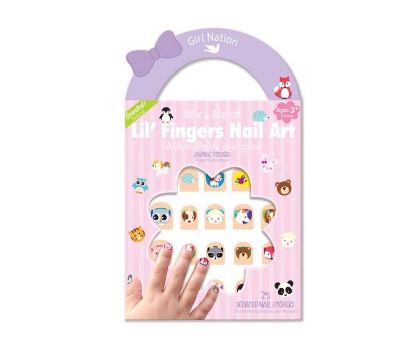 suebidou Nagellack Nagelaufkleber Lil' Fingers Nail Art Aufkleber mit süßen Motiven, nachhaltig, kreativ von suebidou