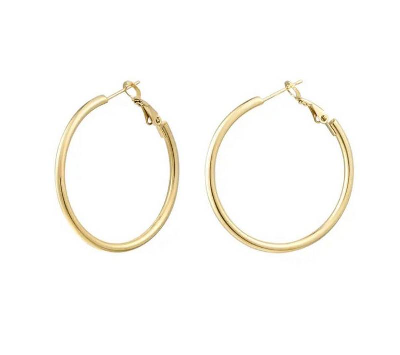 suebidou Ohrring-Set Damen Creolen 'Basic Medium' gold von suebidou