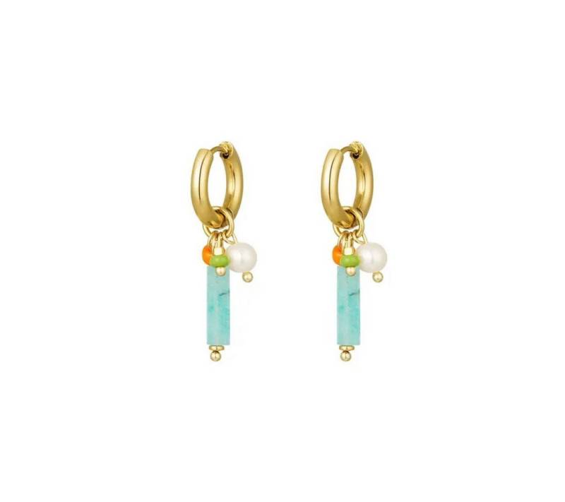 suebidou Ohrring-Set Wunderschöne Damen Ohrhänger blau/gold von suebidou