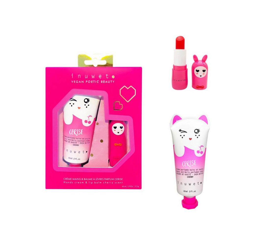suebidou Pflege-Geschenkset Wiz Set Handcreme und Lipbalm cherry vegane für alle Hauttypen, nachhaltig, kreativ, vegan, tierversuchsfrei, hautfreundlich von suebidou
