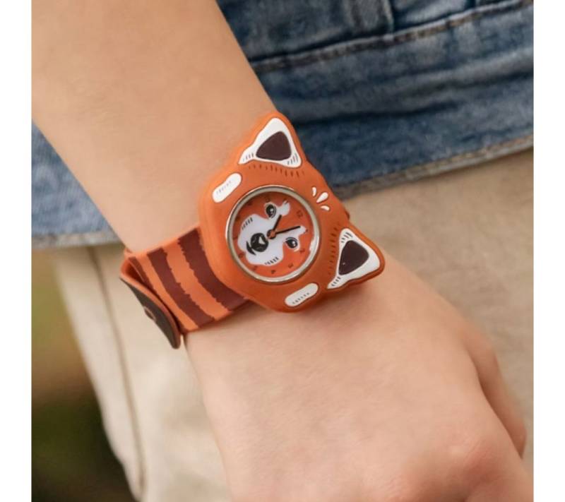 suebidou Quarzuhr Slap Watch Slap Armbanduhr für Kinder mit Tiermotiv, (Batterie kann gewechselt werden) von suebidou