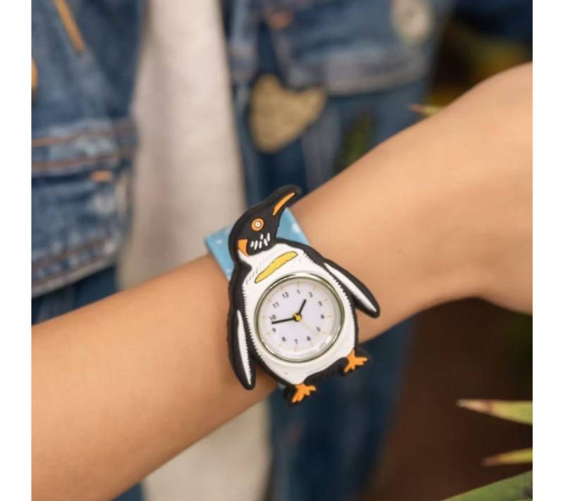 suebidou Quarzuhr Slap Watch Slap Armbanduhr für Kinder mit Tiermotiv, (Batterie kann gewechselt werden) von suebidou