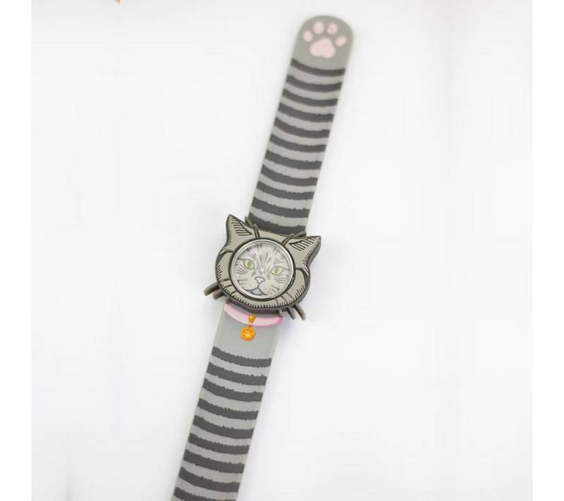 suebidou Quarzuhr Slap Watch Slap Armbanduhr für Kinder mit Tiermotiv, (Batterie kann gewechselt werden) von suebidou