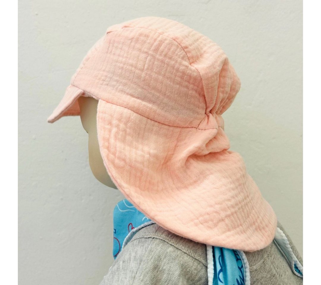 suebidou Schirmmütze Sommermütze mit Schirm und Nackenschutz für Babys aus Musselin suebidou Schirmmütze Sommermütze mit Schirm und Nackenschutz für Babys aus Musselin von suebidou