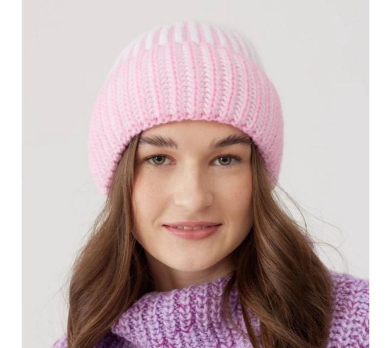 suebidou Strickmütze Damen Ballonmütze rosa von suebidou