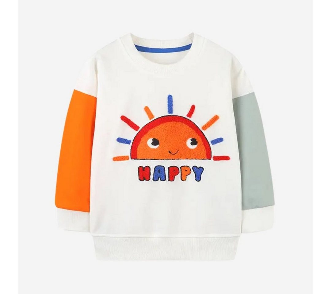 suebidou Sweatshirt Pullover ungeplüscht Jersey für Kinder mit Happy" Statement" von suebidou