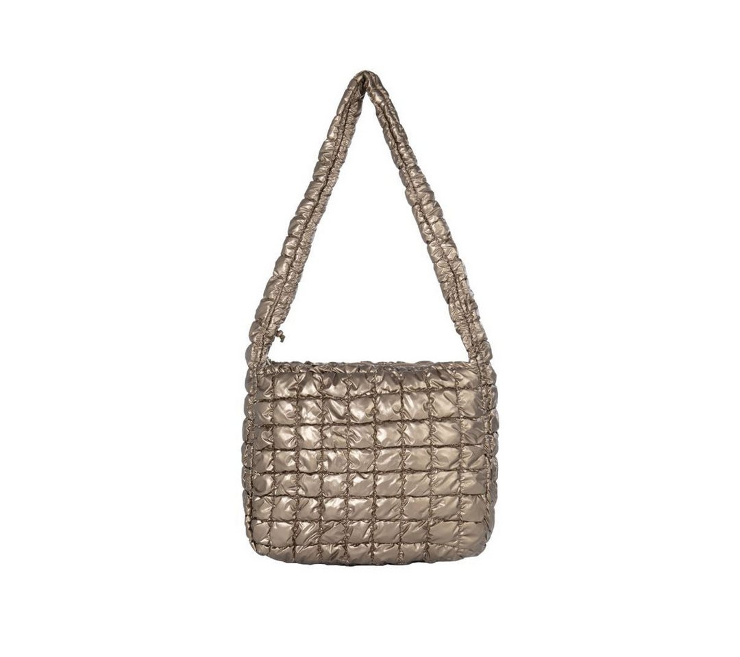 suebidou Umhängetasche Umhängetasche unifarben 'plissierte Schultertasche' gold von suebidou