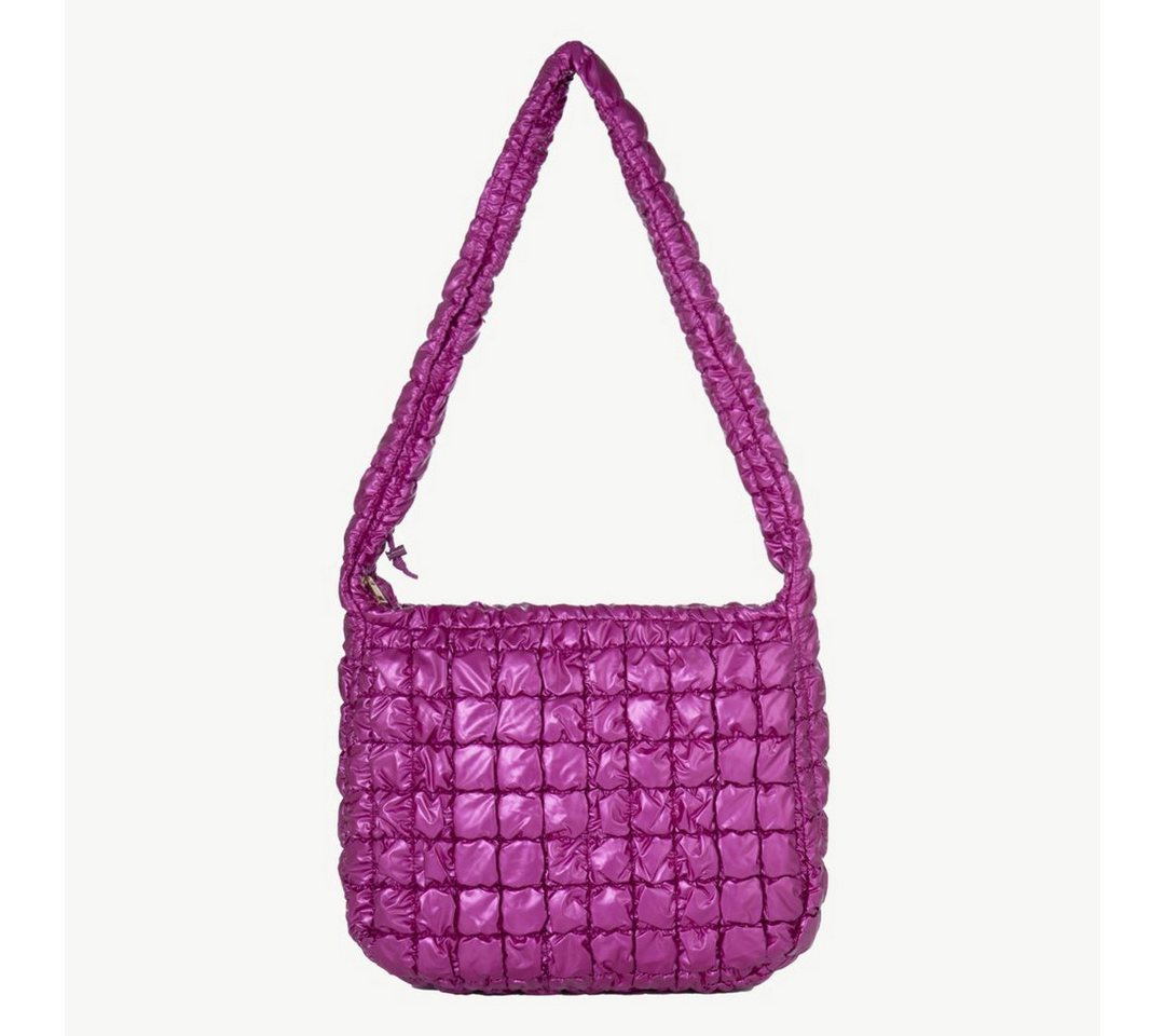 suebidou Umhängetasche Umhängetasche unifarben 'plissierte Schultertasche' pink von suebidou