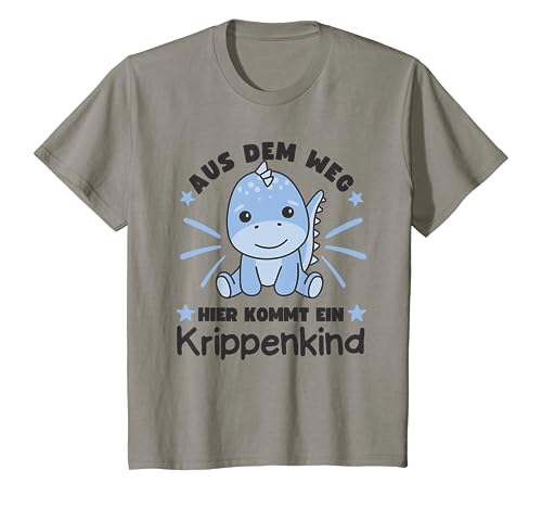 Kinder Aus Dem Weg Hier Kommt Ein Krippenkind Dino Kinder T-Shirt von süße Tier Kinderkrippe Motive jetzt entdecken