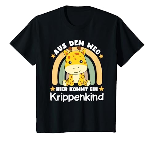 Kinder Aus Dem Weg Hier Kommt Ein Krippenkind Giraffe Kinder T-Shirt von süße Tier Kinderkrippe Motive jetzt entdecken