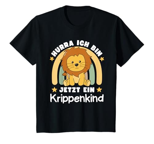 Hurra Ich Bin Jetzt Ein Krippenkind Löwe Kinder T-Shirt von süße Tier Kinderkrippe Motive jetzt entdecken