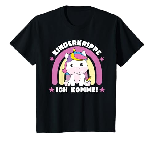 Kinderkrippe Ich Komme! Einhorn Kinder T-Shirt von süße Tier Kinderkrippe Motive jetzt entdecken