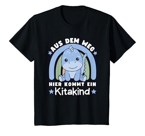 Kinder Aus Dem Weg Hier Kommt Ein Kitakind Dino Kinder T-Shirt von süße Tier Kita Motive jetzt entdecken