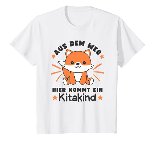 Kinder Aus Dem Weg Hier Kommt Ein Kitakind Fuchs Kinder T-Shirt von süße Tier Kita Motive jetzt entdecken