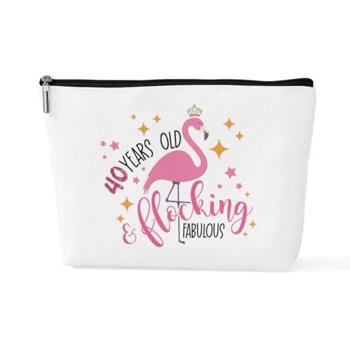 sugargoo Flamingo-Geldbörse, Reise-Make-up-Tasche, Kosmetiktasche, Flamingo-Geschenke für Frauen, Flamingo-Liebhaber, 40., 10*7*2.5 inches von sugargoo