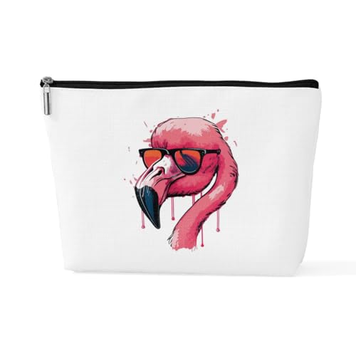 sugargoo Flamingo-Geldbörse, Reise-Make-up-Tasche, Kosmetiktasche, Flamingo-Geschenke für Frauen, Flamingo-Liebhaber, Flamngo4, 10*7*2.5 inches von sugargoo