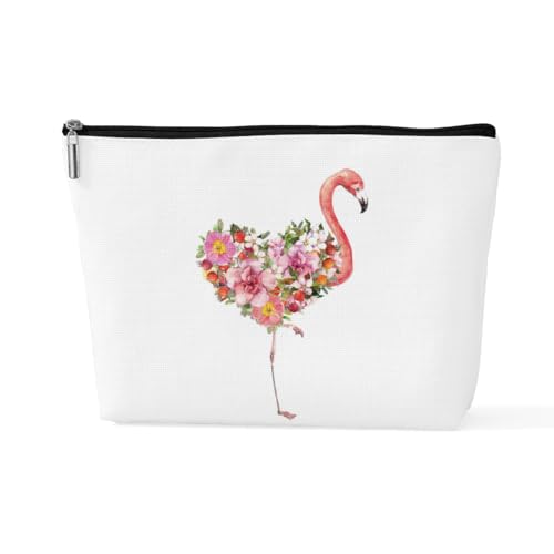 sugargoo Flamingo-Geldbörse, Reise-Make-up-Tasche, Kosmetiktasche, Flamingo-Geschenke für Frauen, Flamingo-Liebhaber, PinkFlamngo2, 10*7*2.5 inches von sugargoo