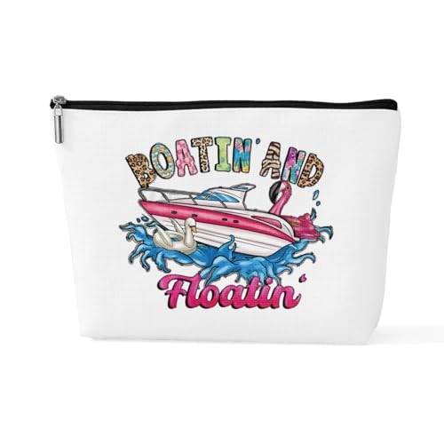 sugargoo Flamingo-Geldbörse, Reise-Make-up-Tasche, Kosmetiktasche, Flamingo-Geschenke für Frauen, Flamingo-Liebhaber, Schwimmend, 10*7*2.5 inches von sugargoo