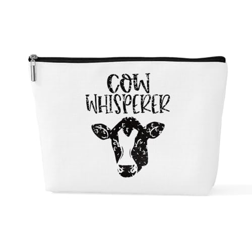 sugargoo Lustiges Kuh-Geschenk, Kuh-Geschenke für Frauen, Western-Make-up-Tasche, Kuh-Thema, Geschenke für Kuhliebhaber, Färsen-Make-up-Tasche, Cow1, 10*7*2.5 inches von sugargoo