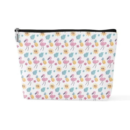 sugargoo Make-up-Tasche mit Flamingo-Muster, Flamingo-Geschenke für Frauen, Flamingo-Liebhaber, Flamngos3, 10*7*2.5 inches von sugargoo