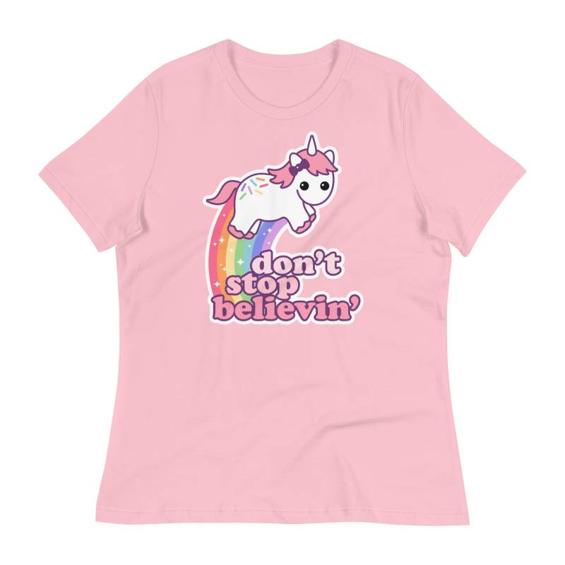 Lustige Einhorn Shirts, Niedliche Don't Stop Believin' in Einhörnern, Kawaii Kleidung von sugarhai