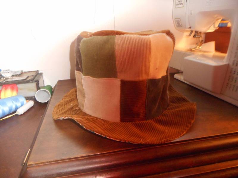 Personalisierter Patchwork Cord Hutmacher Hut Personalisierter Patchwork Cord Hutmacher Hut von sugarmagnolia13