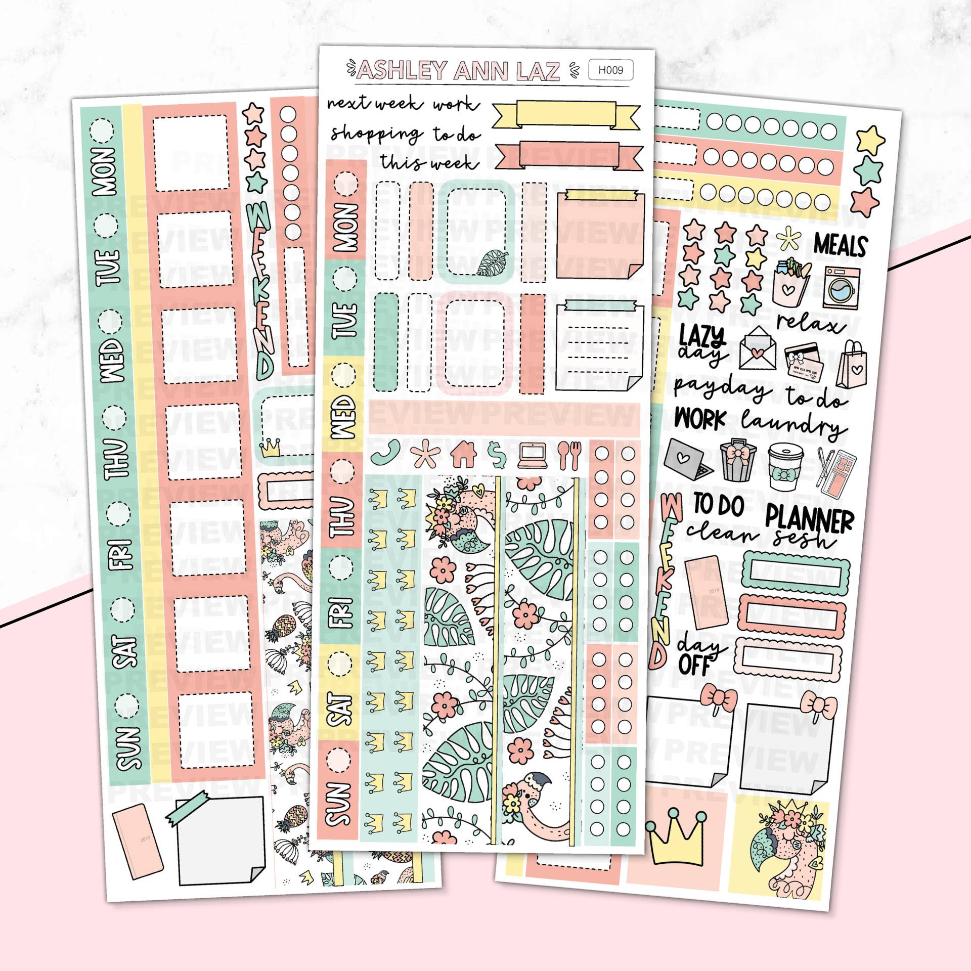 Hobonichi Wochenpackung - Flamingo Hobonichi Wochenpackung - Flamingo von sugarmintsco