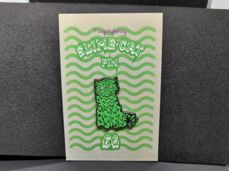 Slime Katze Hart Emaille Pin Anstecker von sugarybenny