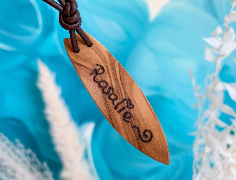 Surfer Kette, Handgraviert Personalisiert Mit Name Als Geschenk Surfer Kette, Handgraviert Personalisiert Mit Name Als Geschenk von sumadesignshop
