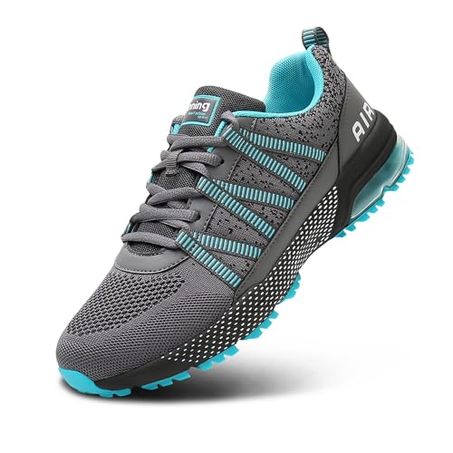 Sumateng Laufschuhe Herren Damen Turnschuhe Leicht Sporttrainer Luftstoßdämpfung Sportschuhe Atmungsaktiv Walkingschuhe Fitness Joggingschuhe Athletic Outdoor Sneakers Blue35 von Sumateng