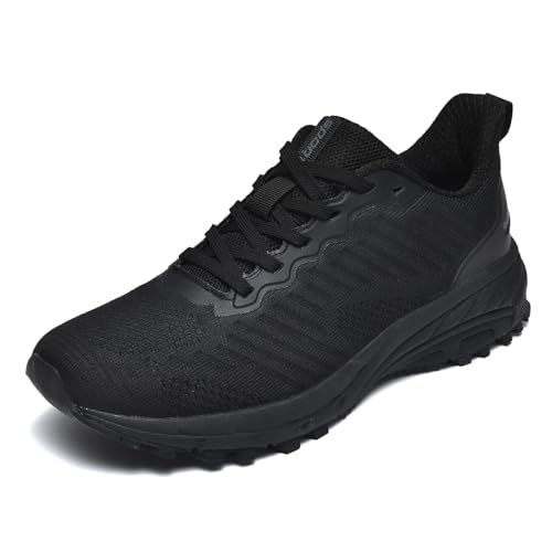 Sumateng Sneaker Herren Sportschuhe rutschfest Atmungsaktiv Laufschuhe Damen Turnschuhe Leichte Schuhe Gym Fitness Joggen Laufen Casual Sneakers Black 41 EU von Sumateng