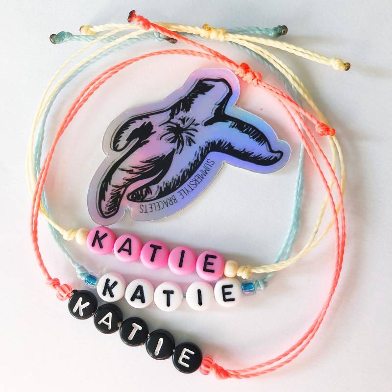 Benutzerdefinierte Name Einstellbar Wasserdicht Armband, Alpha Wachs Schnur Wasserdichte Benutzerdefinierte Name Einstellbar Wasserdicht Armband, Alpha Wachs Schnur Wasserdichte von summerstylebracelets
