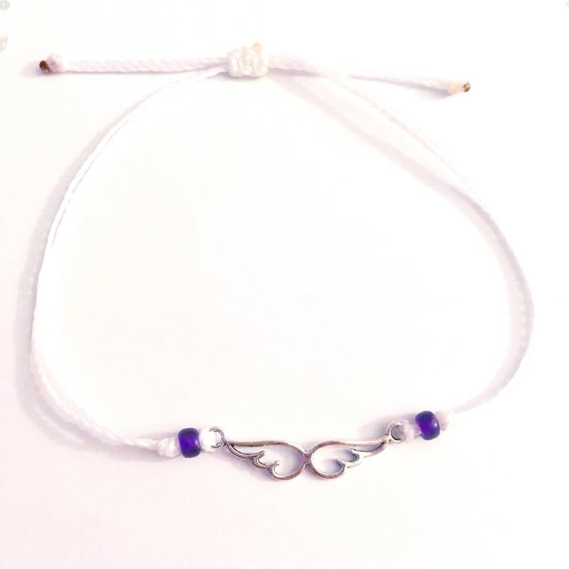 Engelsflügel Benutzerdefinierte Verstellbares Wasserdichtes Armband, Engel Engelflügel Wachsschnur Wasserdichte Schnur Engelsflügel Benutzerdefinierte Verstellbares Wasserdichtes Armband, Engel Engelflügel Wachsschnur Wasserdichte Schnur von summerstylebracelets