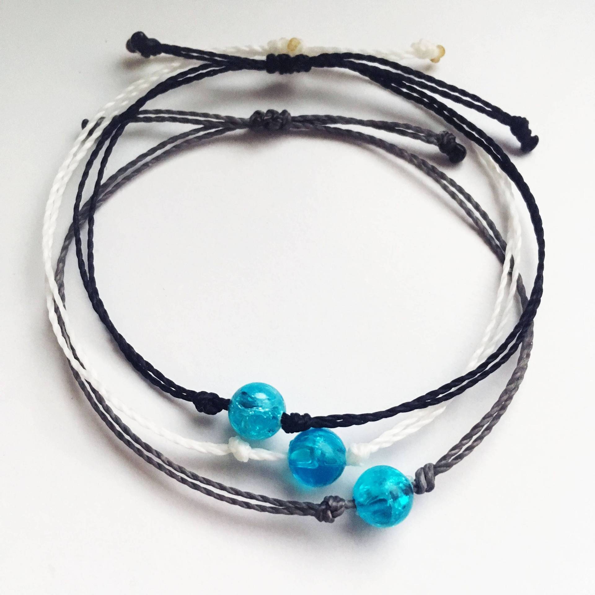 Verstellbares Wasserdichtes Armband, Ozeanarmband, Ozeanschmuck, Wachsschnurarmband, Wasserdichte Schnur Verstellbares Wasserdichtes Armband, Ozeanarmband, Ozeanschmuck, Wachsschnurarmband, Wasserdichte Schnur von summerstylebracelets