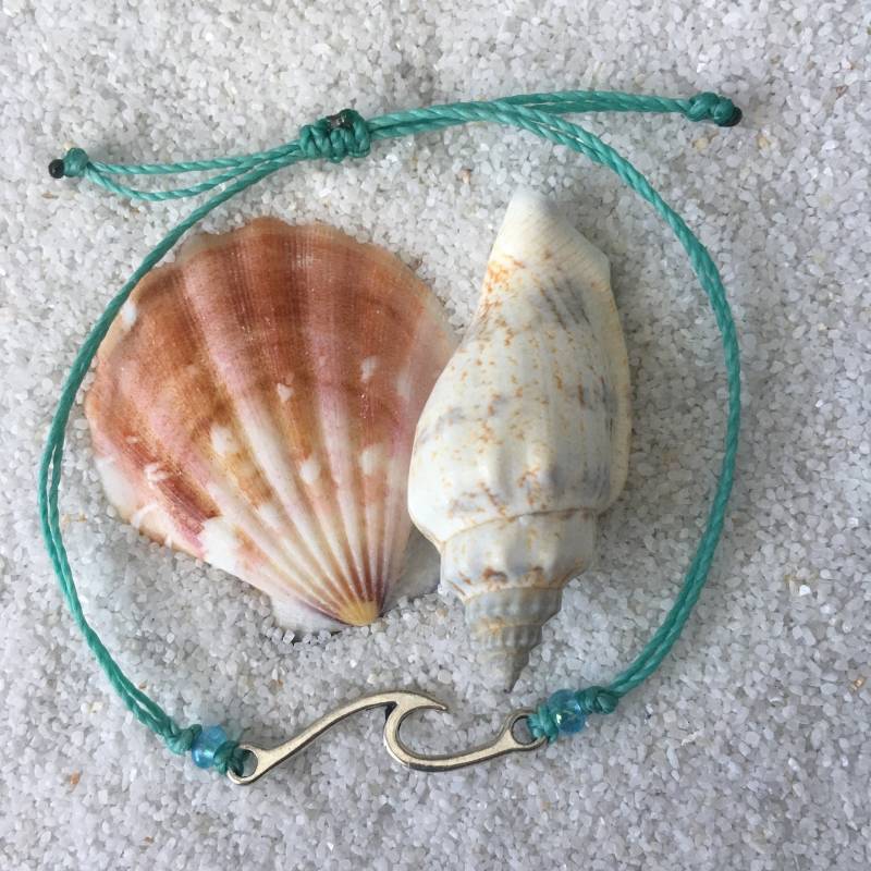 Welle Benutzerdefinierte Verstellbare Wasserdichte Armband, Schmuck, Wachsschnur Schnur Welle Benutzerdefinierte Verstellbare Wasserdichte Armband, Schmuck, Wachsschnur Schnur von summerstylebracelets