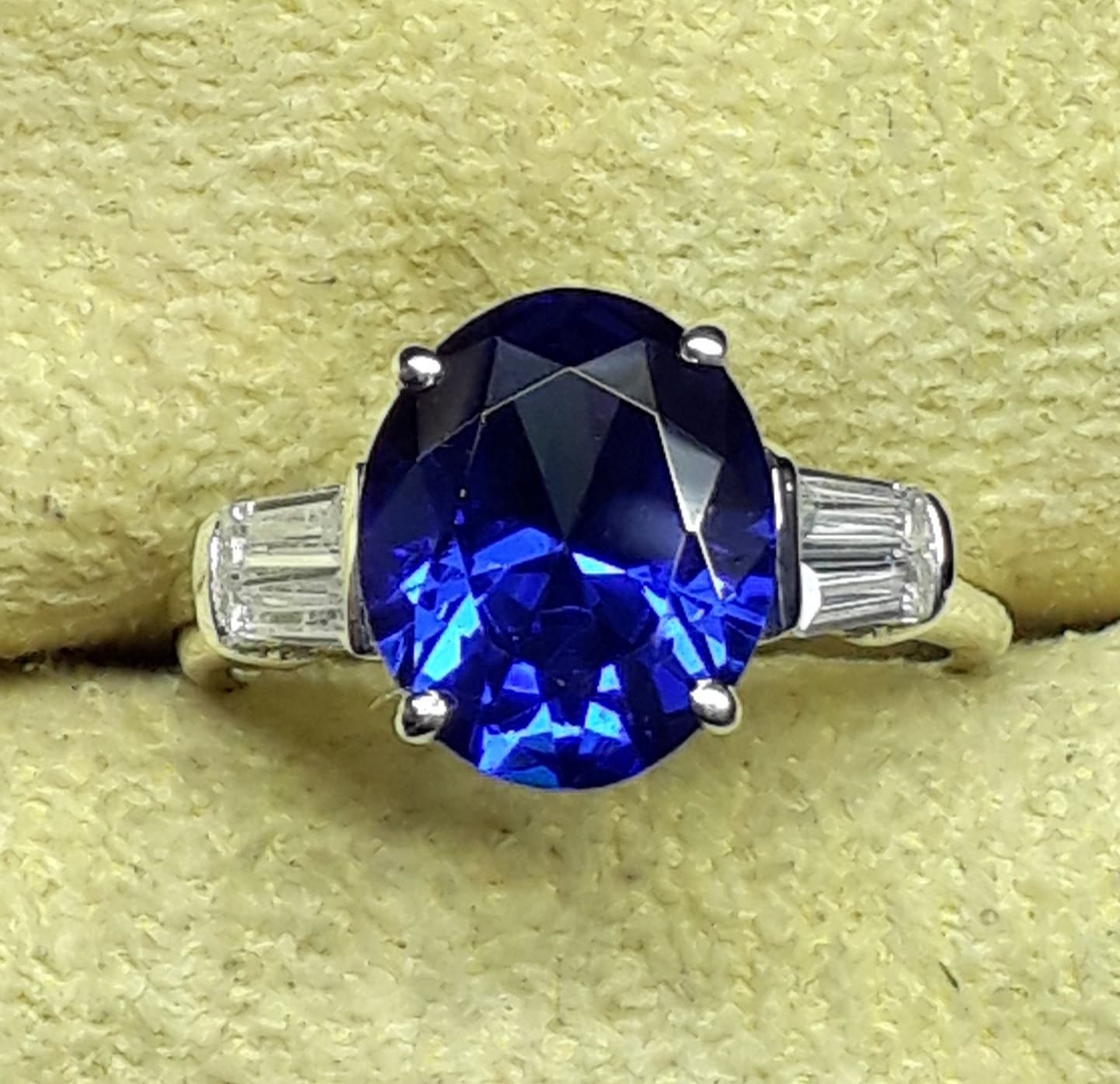 Blauer Saphir Ring, September Ring 925 Sterling Silber Geburtsstein Minimalist Für Mädchen, Versprechen Weihnachtsgeschenk von suncityjewels