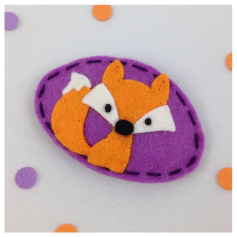 Filz-Haarspange, Kein Slip, Fuchs, Woodland, Orchidee, Mädchen-Haarspange, Kleinkind-Haarspange von sundropclips
