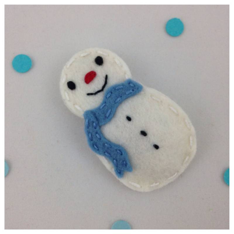 Filz Haarspange, Kein Slip, Mädchen Baby Urlaub Olaf Schneemann, Gefrorene Filzschleifen, Babyschleifen von sundropclips