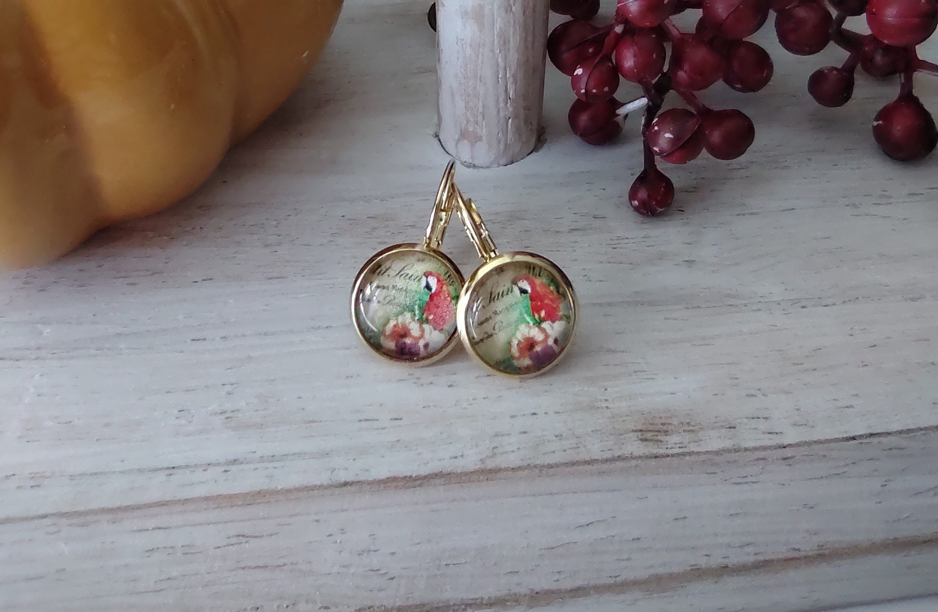 Ohrringe Aus Goldfarbigem Edelstahl Ohrringe Aus Goldfarbigem Edelstahl von sunflowerDE