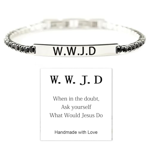 sunglnl God Is First Armband, God is First IM Second Christliche Kristall-Armbänder, inspirierende, gravierte Bibelversen, Kreuz, Edelstahl-Armband für Damen und Herren, Glaubensschmuck, 18.5CM sunglnl God Is First Armband, God is First IM Second Christliche Kristall-Armbänder, inspirierende, gravierte Bibelversen, Kreuz, Edelstahl-Armband für Damen und Herren, Glaubensschmuck, 18.5CM von sunglnl
