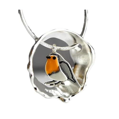 sunglnl Vogel-Halsketten für Damen, mehrlagig, Silber, Chunk, Vogelhaus-Halskette, beste Geschenke für Vogelliebhaber, Statement, trendig, minimalistisch, Schmuckgeschenk, 47cm/18.5 Inches + 5cm/1.96 sunglnl Vogel-Halsketten für Damen, mehrlagig, Silber, Chunk, Vogelhaus-Halskette, beste Geschenke für Vogelliebhaber, Statement, trendig, minimalistisch, Schmuckgeschenk, 47cm/18.5 Inches + 5cm/1.96 von sunglnl