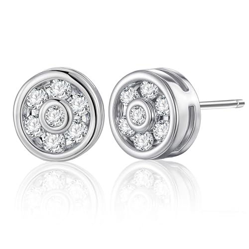 SUNLAND Elegante Ohrstecker mit Lünette von sunland