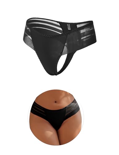 sunshinelady Damen String Tanga Mesh Höschen für Frauen Unterwäsche Unterhose Panties Sexy Slips Hipster Dessous Bequem Atmungsaktiv Große Größen Schwarz L sunshinelady Damen String Tanga Mesh Höschen für Frauen Unterwäsche Unterhose Panties Sexy Slips Hipster Dessous Bequem Atmungsaktiv Große Größen Schwarz L von sunshinelady