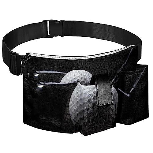 Gürteltasche Reisegürteltasche Werkzeugtasche,Herren-Golfballclub,Hüfttasche Strapazierfähiger Canvas-Reißverschluss,Verstellbarer Gürtel von suojapuku