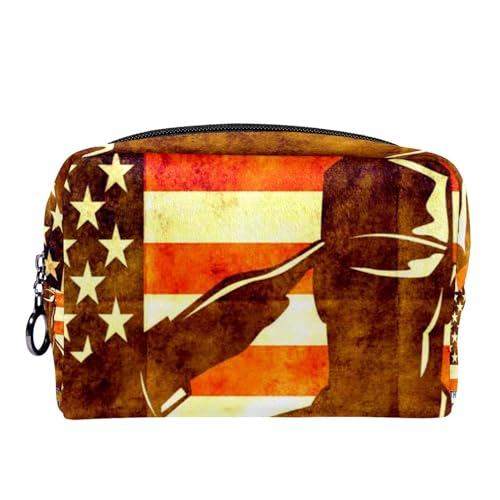 Kosmetiktasche für Frauen,kleine Make-up-Tasche für Geldbörse,Tag der amerikanischen Veteranen,Reisekosmetiktasche,Make-up-Tasche von suojapuku